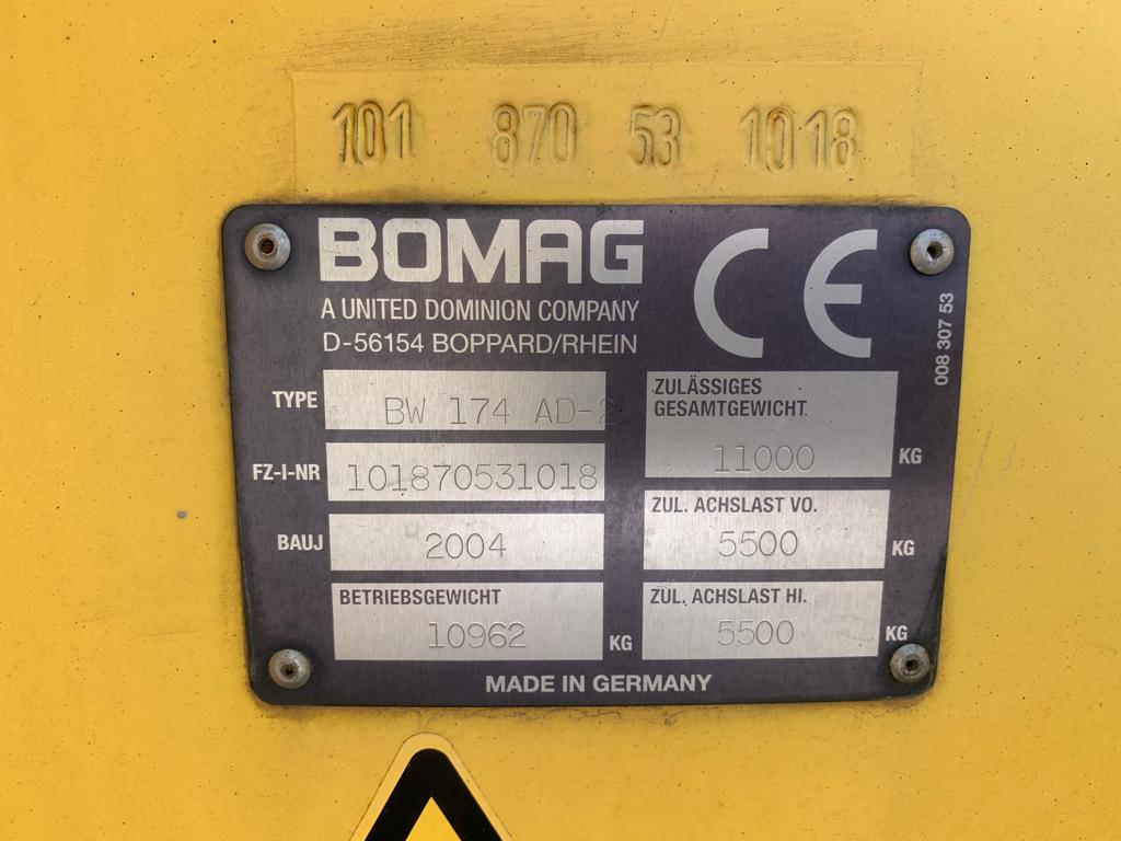 Bomag BW 174 AD-2 Walze